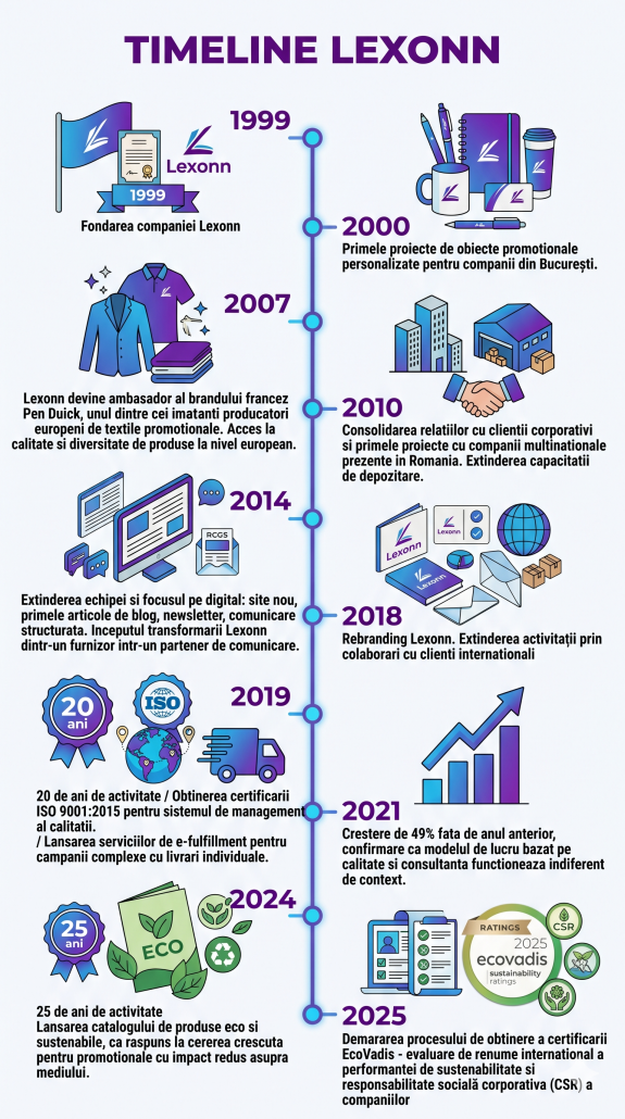 timeline Lexonn - Despre noi