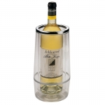 transparent single bottle cooler