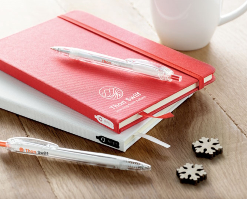 agende personalizate cu coperti din ambalaje de lapte reciclate